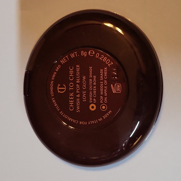 Charlotte Tilbury Cheek To Chic Swish & Pop Blusher: Love Glow, .28oz, NIB - Picture 9 of 9